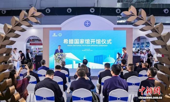 山西杏花村国际酒业博览会：希腊国家馆设奥林