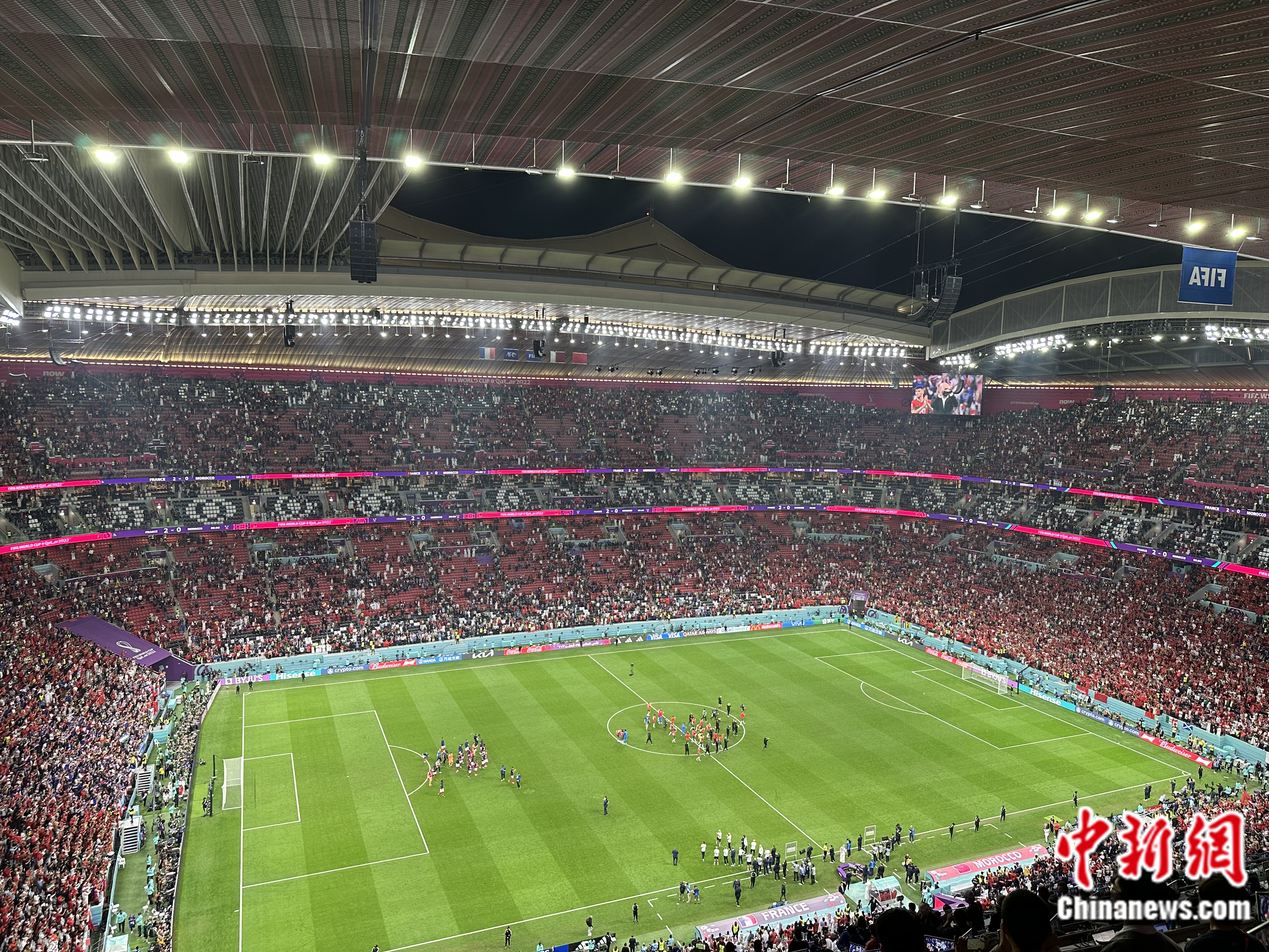 卡塔尔世界杯半决赛法国2-0摩洛哥晋级决赛